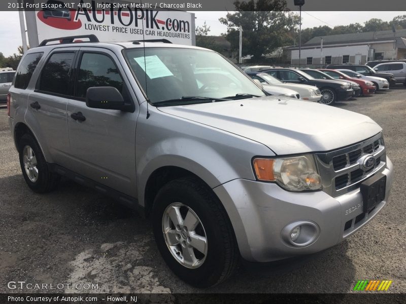 Ingot Silver Metallic / Charcoal Black 2011 Ford Escape XLT 4WD