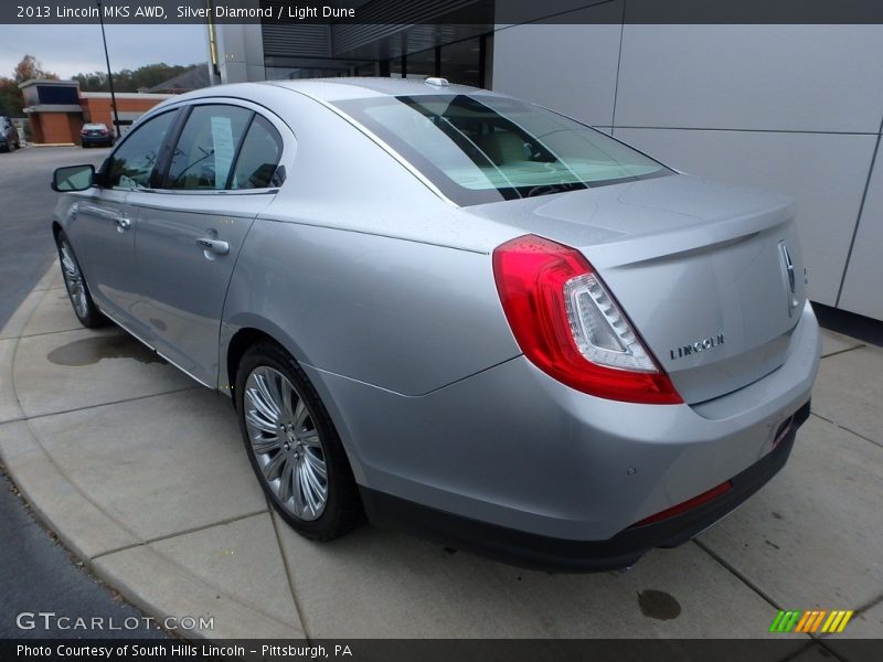 Silver Diamond / Light Dune 2013 Lincoln MKS AWD