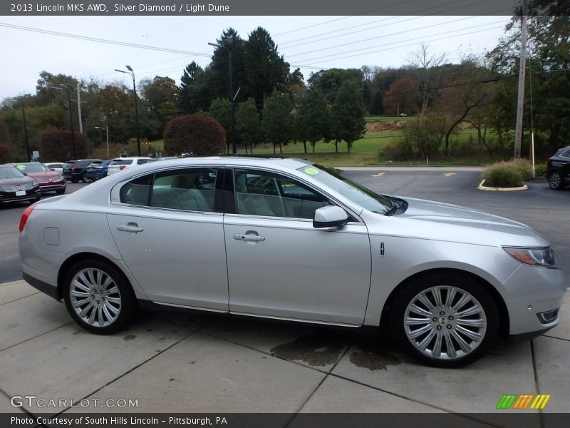 Silver Diamond / Light Dune 2013 Lincoln MKS AWD