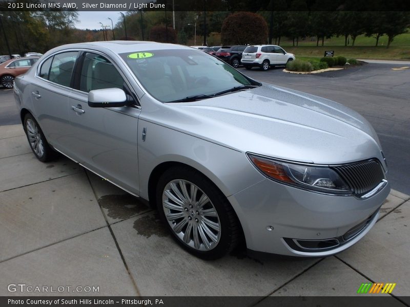 Silver Diamond / Light Dune 2013 Lincoln MKS AWD