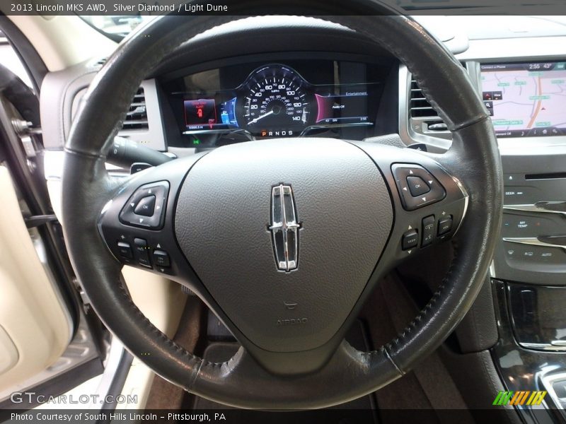 Silver Diamond / Light Dune 2013 Lincoln MKS AWD