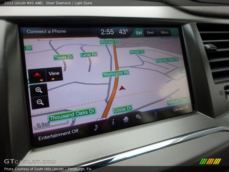 Silver Diamond / Light Dune 2013 Lincoln MKS AWD