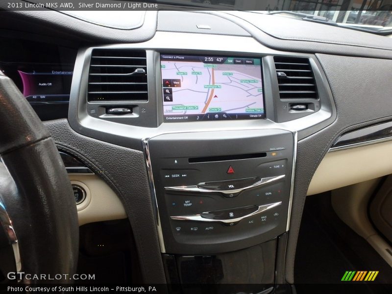 Silver Diamond / Light Dune 2013 Lincoln MKS AWD