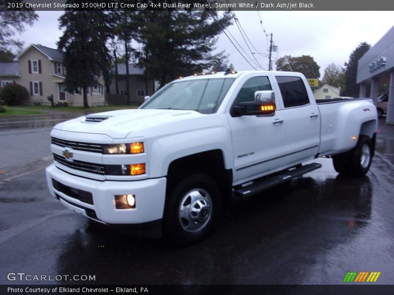 Summit White / Dark Ash/Jet Black 2019 Chevrolet Silverado 3500HD LTZ Crew Cab 4x4 Dual Rear Wheel