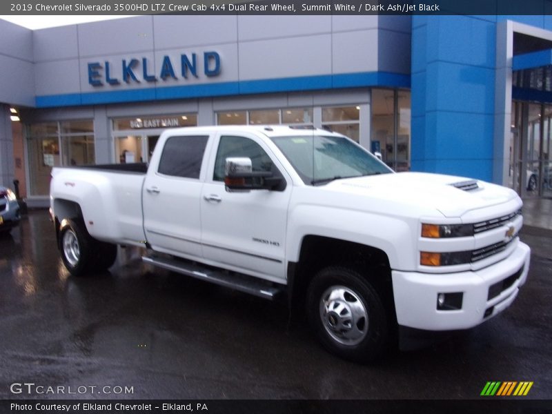 Summit White / Dark Ash/Jet Black 2019 Chevrolet Silverado 3500HD LTZ Crew Cab 4x4 Dual Rear Wheel