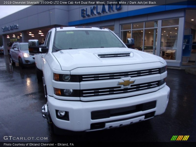 Summit White / Dark Ash/Jet Black 2019 Chevrolet Silverado 3500HD LTZ Crew Cab 4x4 Dual Rear Wheel