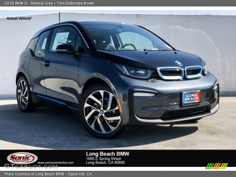 Mineral Grey / Tera Dalbergia Brown 2018 BMW i3