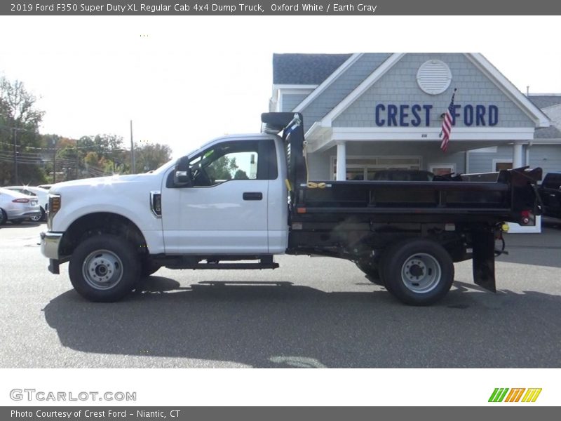 Oxford White / Earth Gray 2019 Ford F350 Super Duty XL Regular Cab 4x4 Dump Truck