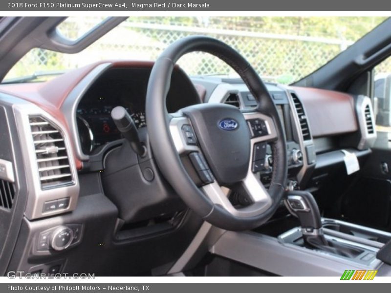 Magma Red / Dark Marsala 2018 Ford F150 Platinum SuperCrew 4x4