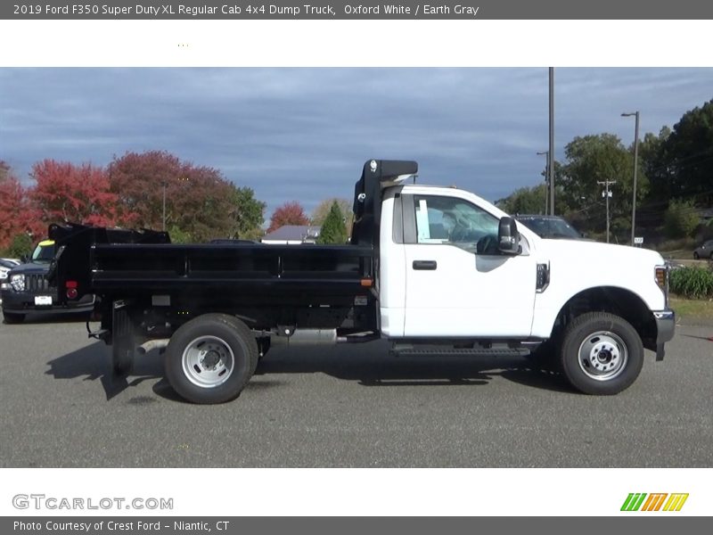 Oxford White / Earth Gray 2019 Ford F350 Super Duty XL Regular Cab 4x4 Dump Truck
