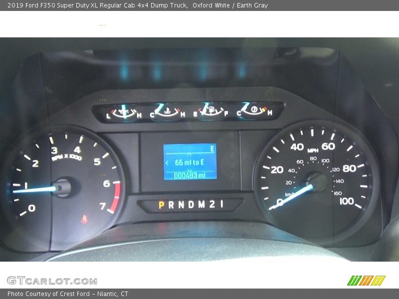 Oxford White / Earth Gray 2019 Ford F350 Super Duty XL Regular Cab 4x4 Dump Truck