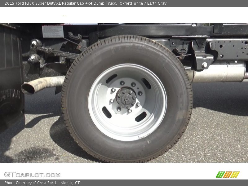 Oxford White / Earth Gray 2019 Ford F350 Super Duty XL Regular Cab 4x4 Dump Truck