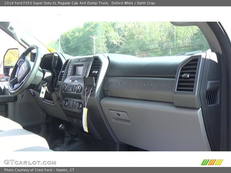 Oxford White / Earth Gray 2019 Ford F350 Super Duty XL Regular Cab 4x4 Dump Truck