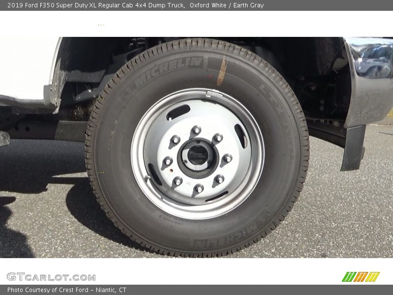 Oxford White / Earth Gray 2019 Ford F350 Super Duty XL Regular Cab 4x4 Dump Truck