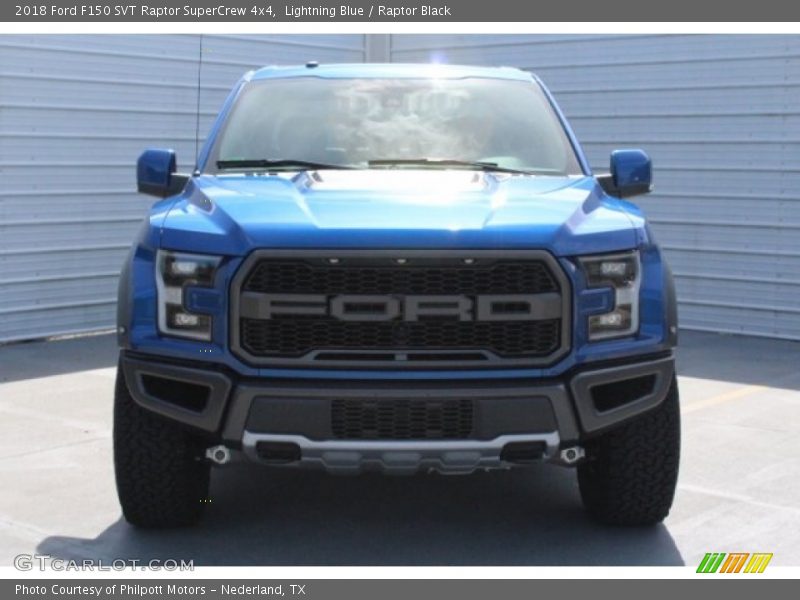 Lightning Blue / Raptor Black 2018 Ford F150 SVT Raptor SuperCrew 4x4