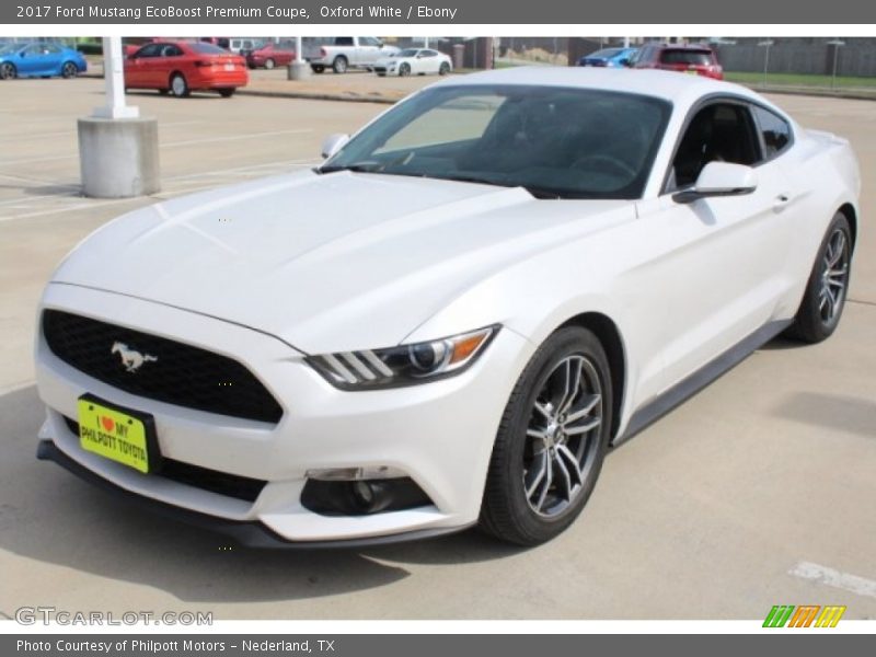 Oxford White / Ebony 2017 Ford Mustang EcoBoost Premium Coupe