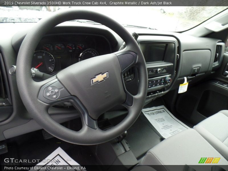 Graphite Metallic / Dark Ash/Jet Black 2019 Chevrolet Silverado 3500HD Work Truck Crew Cab 4x4