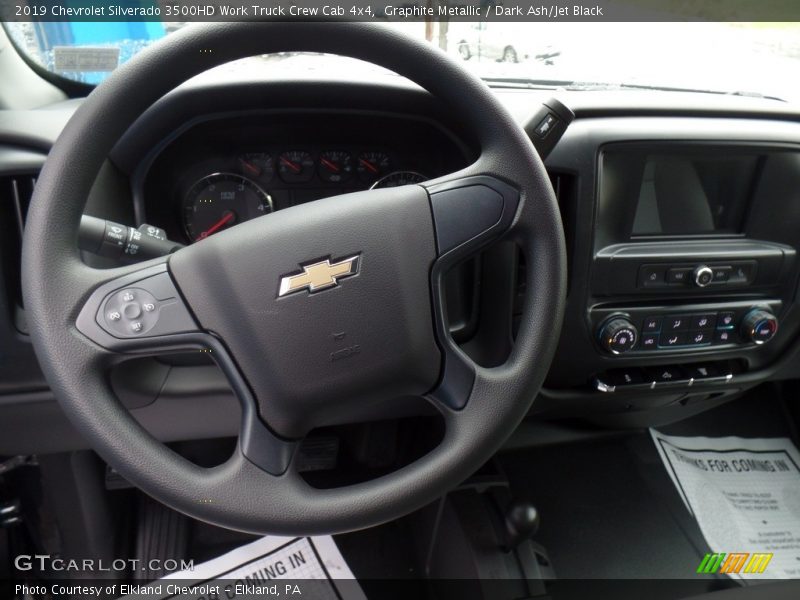 Graphite Metallic / Dark Ash/Jet Black 2019 Chevrolet Silverado 3500HD Work Truck Crew Cab 4x4