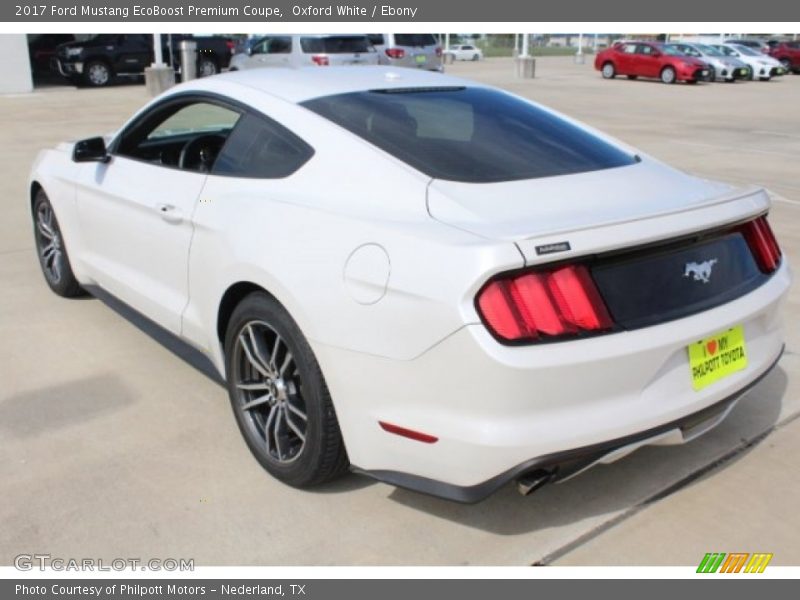Oxford White / Ebony 2017 Ford Mustang EcoBoost Premium Coupe
