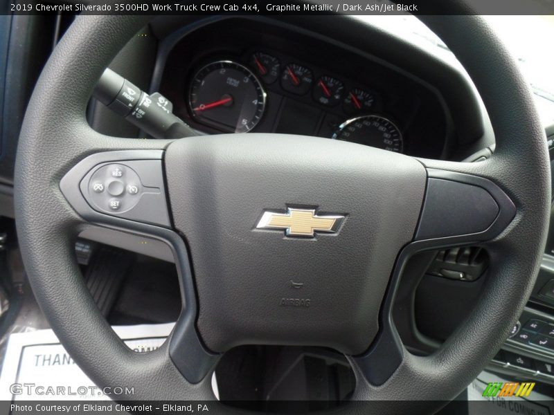 Graphite Metallic / Dark Ash/Jet Black 2019 Chevrolet Silverado 3500HD Work Truck Crew Cab 4x4