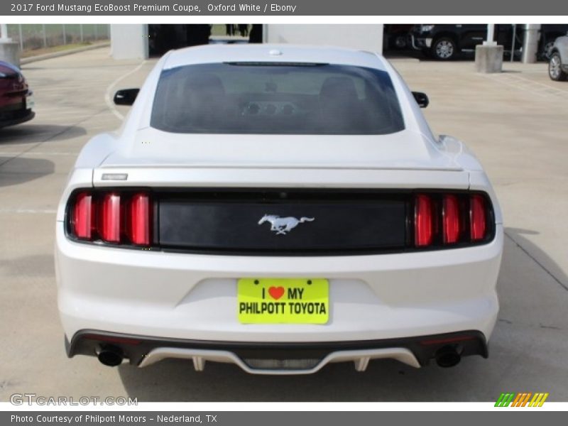 Oxford White / Ebony 2017 Ford Mustang EcoBoost Premium Coupe