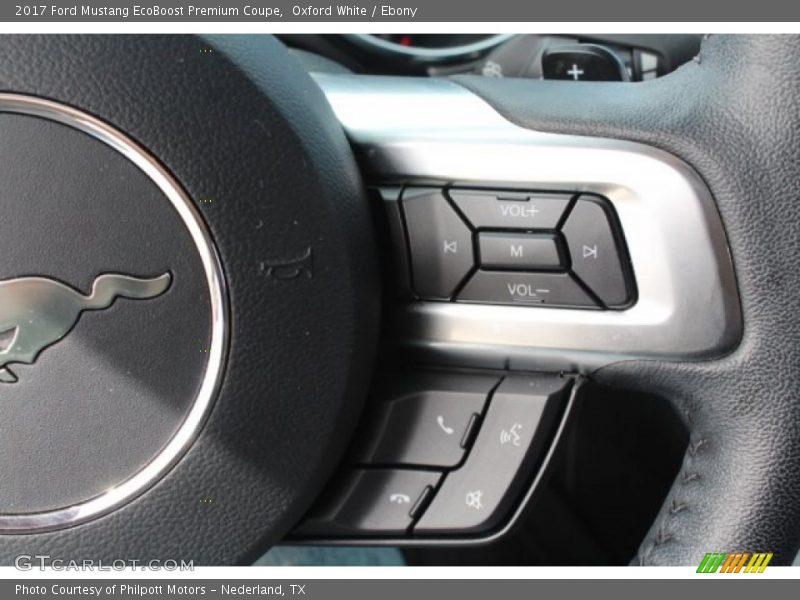 Oxford White / Ebony 2017 Ford Mustang EcoBoost Premium Coupe