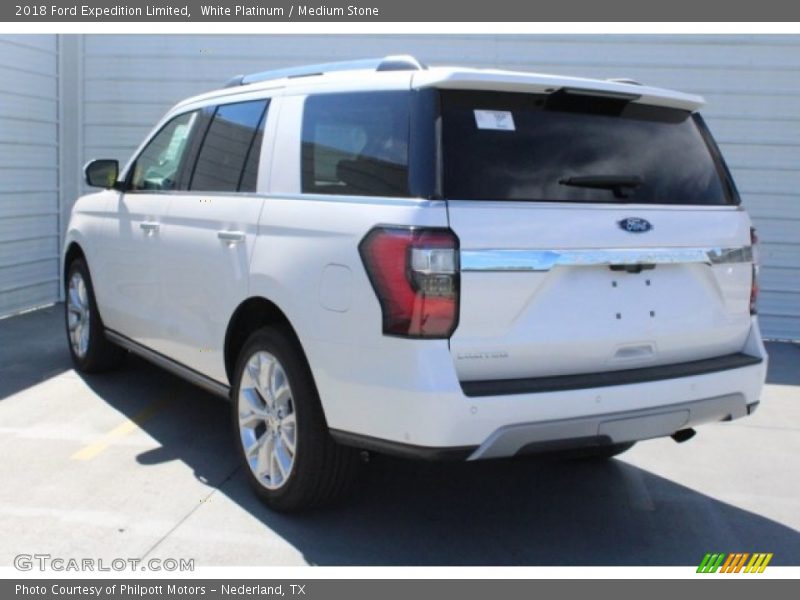 White Platinum / Medium Stone 2018 Ford Expedition Limited