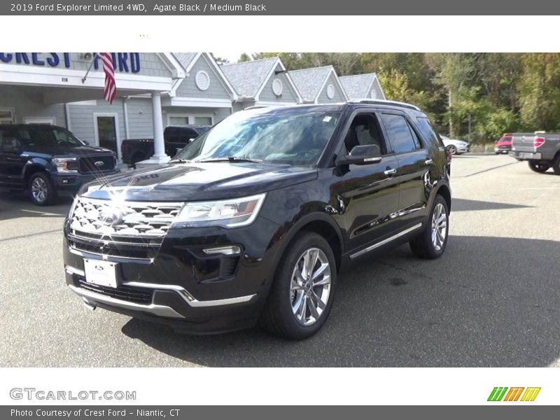 Agate Black / Medium Black 2019 Ford Explorer Limited 4WD