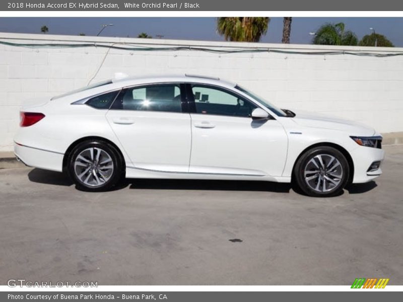 White Orchid Pearl / Black 2018 Honda Accord EX Hybrid Sedan