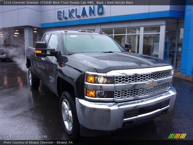 Black / Dark Ash/Jet Black 2019 Chevrolet Silverado 2500HD Work Truck Double Cab 4WD