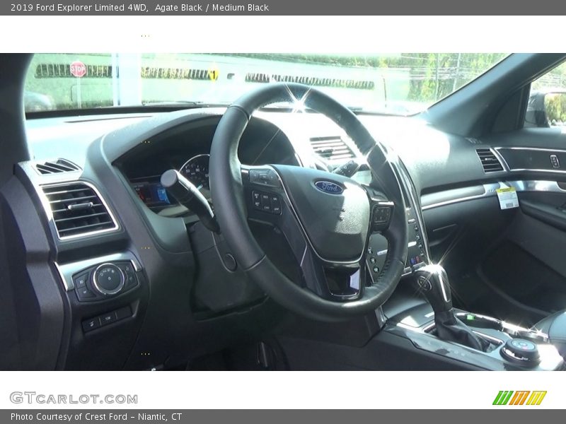 Agate Black / Medium Black 2019 Ford Explorer Limited 4WD