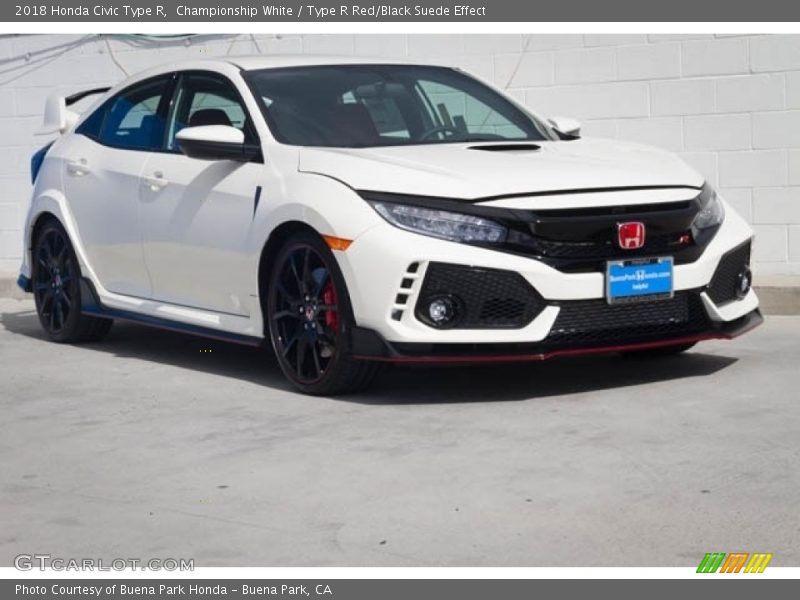 Championship White / Type R Red/Black Suede Effect 2018 Honda Civic Type R