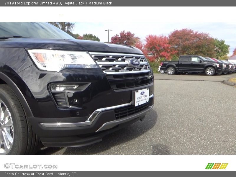 Agate Black / Medium Black 2019 Ford Explorer Limited 4WD