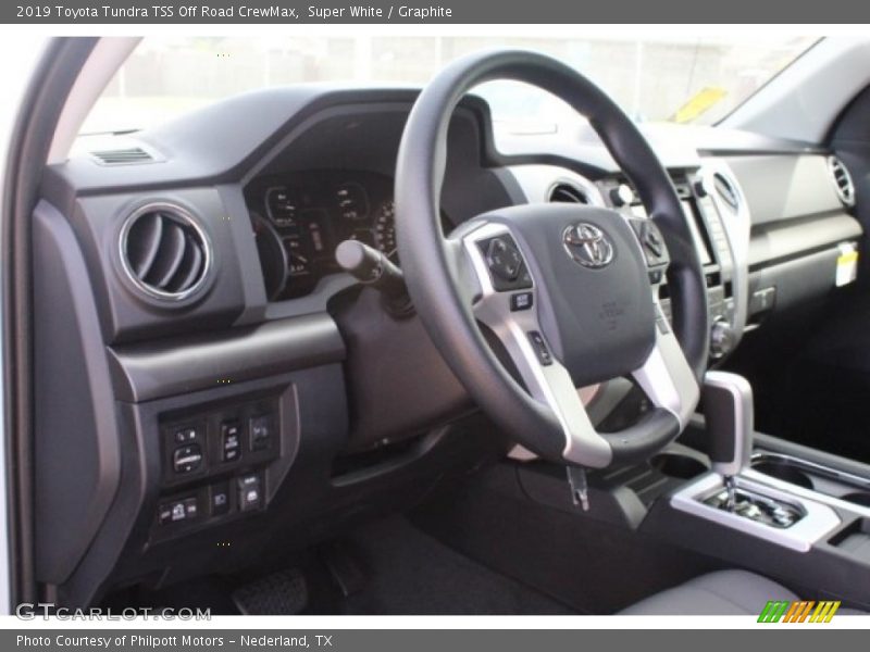 Super White / Graphite 2019 Toyota Tundra TSS Off Road CrewMax