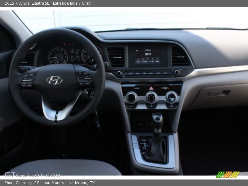 Dashboard of 2019 Elantra SE