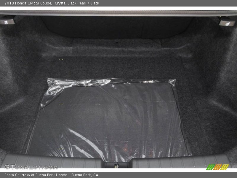 Crystal Black Pearl / Black 2018 Honda Civic Si Coupe