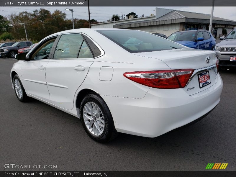 Super White / Almond 2017 Toyota Camry LE