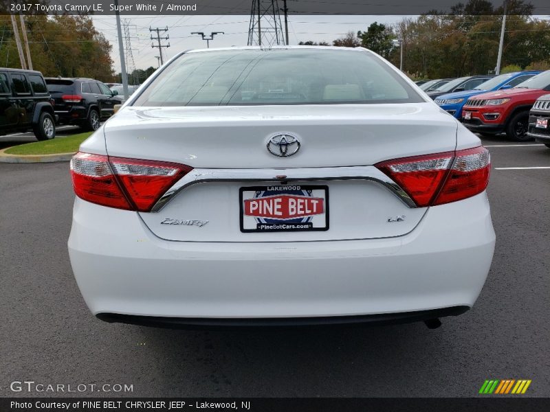 Super White / Almond 2017 Toyota Camry LE