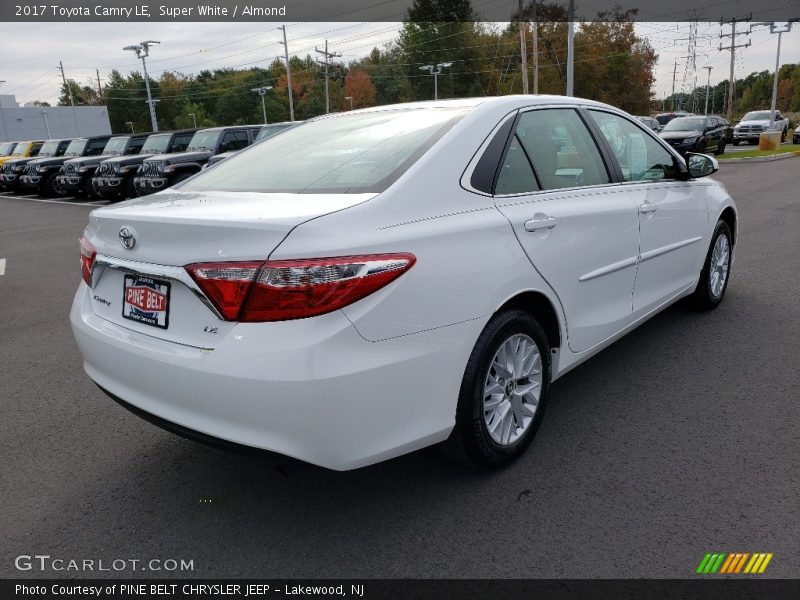 Super White / Almond 2017 Toyota Camry LE