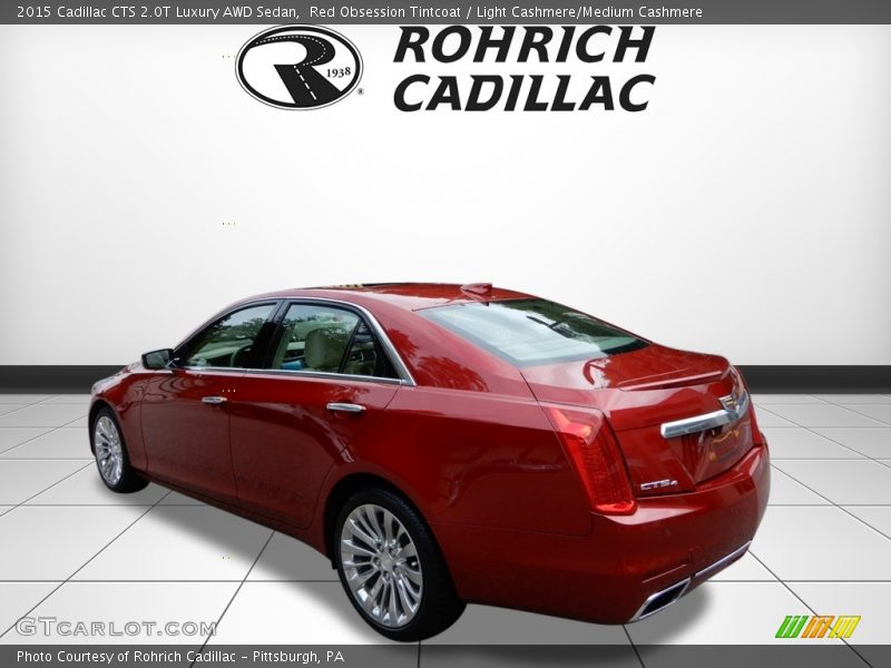 Red Obsession Tintcoat / Light Cashmere/Medium Cashmere 2015 Cadillac CTS 2.0T Luxury AWD Sedan