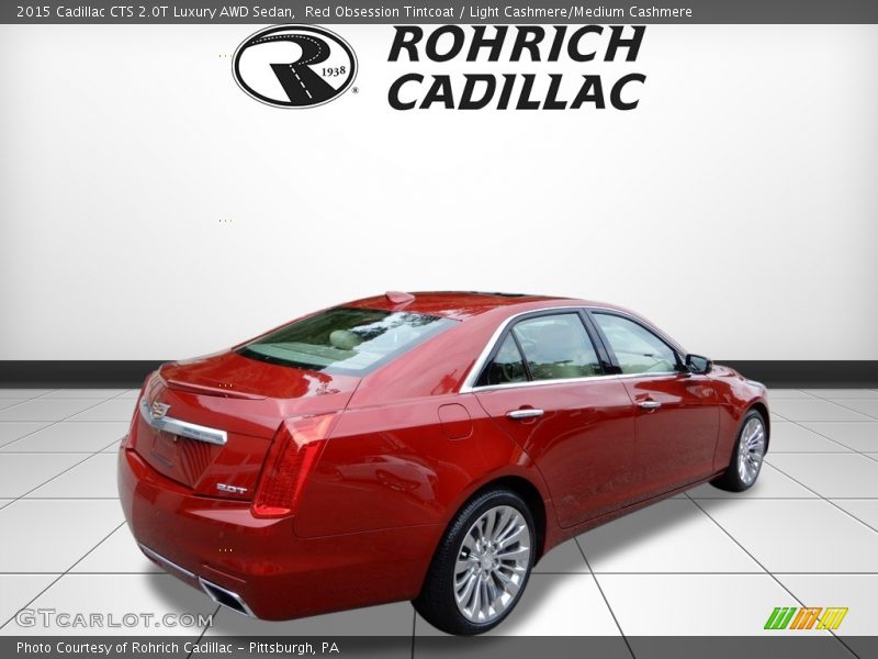 Red Obsession Tintcoat / Light Cashmere/Medium Cashmere 2015 Cadillac CTS 2.0T Luxury AWD Sedan