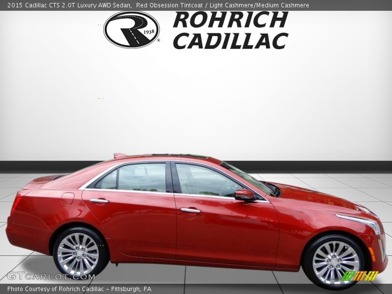 Red Obsession Tintcoat / Light Cashmere/Medium Cashmere 2015 Cadillac CTS 2.0T Luxury AWD Sedan