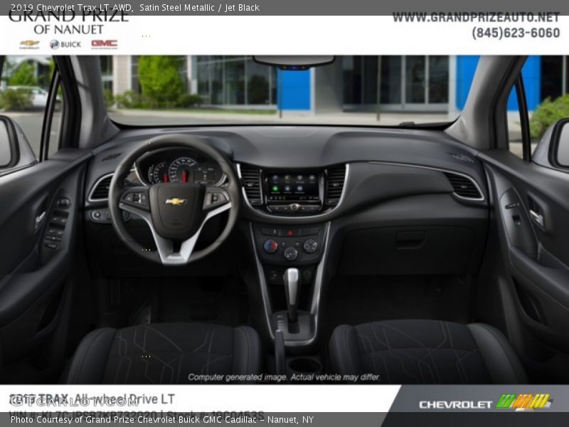 Satin Steel Metallic / Jet Black 2019 Chevrolet Trax LT AWD