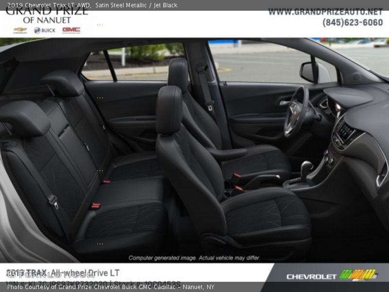 Satin Steel Metallic / Jet Black 2019 Chevrolet Trax LT AWD