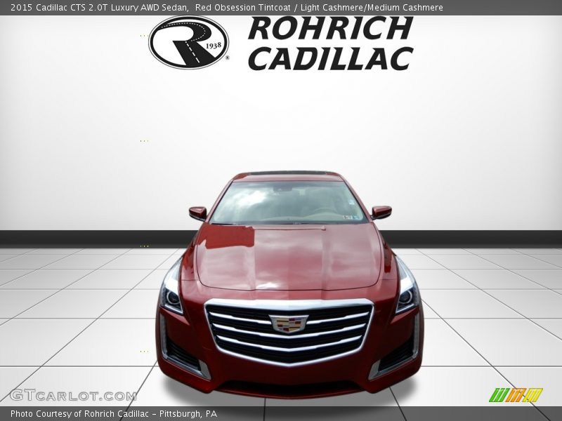 Red Obsession Tintcoat / Light Cashmere/Medium Cashmere 2015 Cadillac CTS 2.0T Luxury AWD Sedan