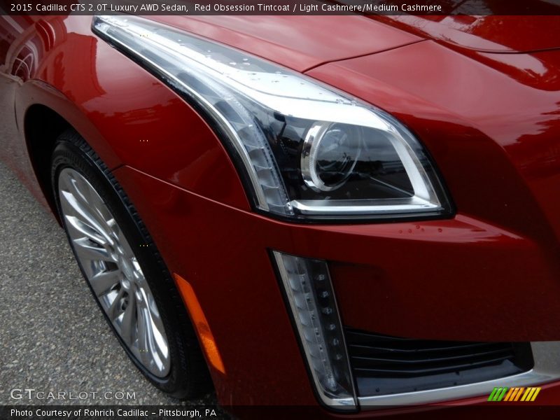 Red Obsession Tintcoat / Light Cashmere/Medium Cashmere 2015 Cadillac CTS 2.0T Luxury AWD Sedan