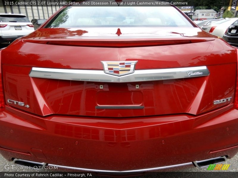 Red Obsession Tintcoat / Light Cashmere/Medium Cashmere 2015 Cadillac CTS 2.0T Luxury AWD Sedan