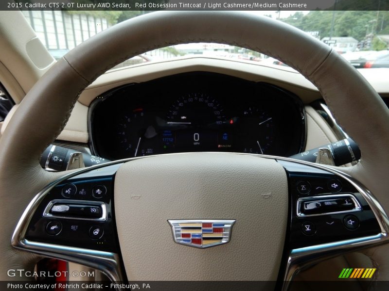 Red Obsession Tintcoat / Light Cashmere/Medium Cashmere 2015 Cadillac CTS 2.0T Luxury AWD Sedan