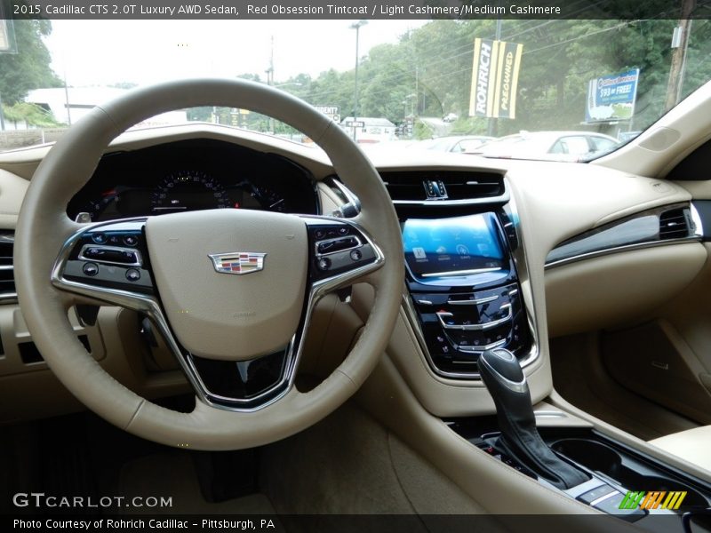 Red Obsession Tintcoat / Light Cashmere/Medium Cashmere 2015 Cadillac CTS 2.0T Luxury AWD Sedan
