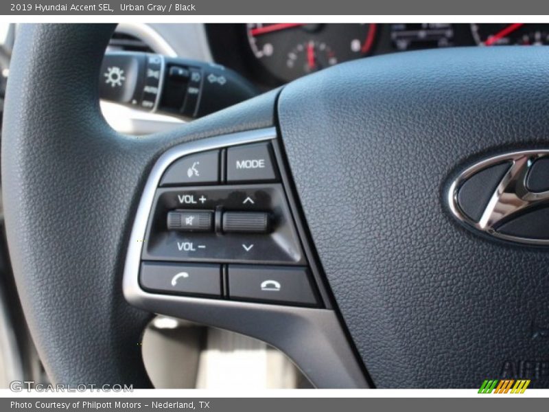Urban Gray / Black 2019 Hyundai Accent SEL